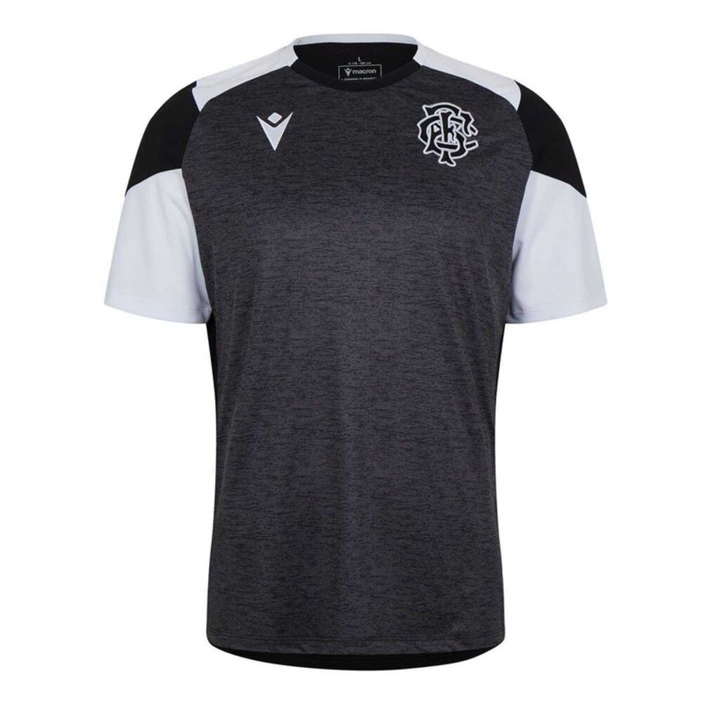 Macron Mens Barbarians 24/25 Training T-Shirt / Black/White